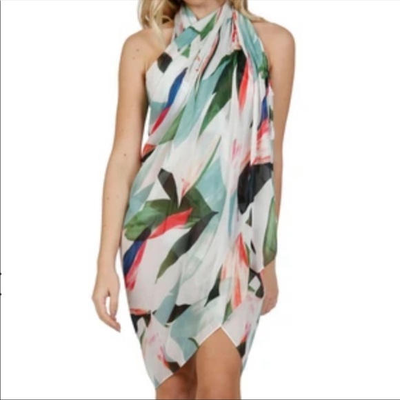 sarong wrap dress